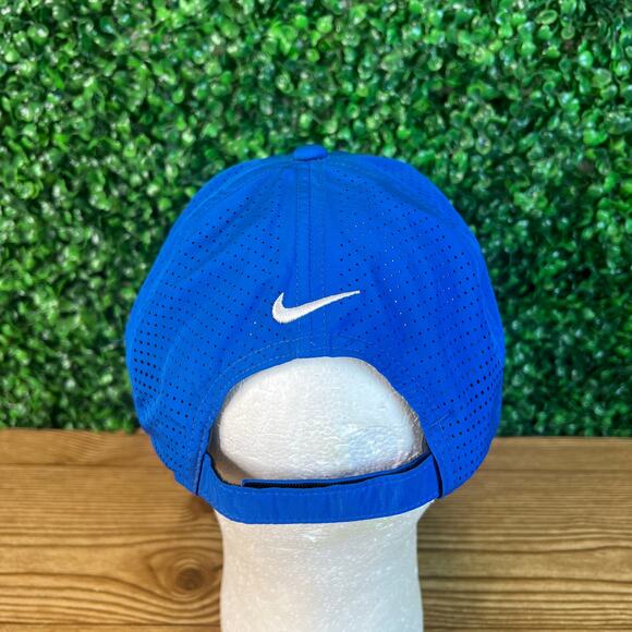 Nike Golf Hat 'Sick' Logo Blue White Lightweight Adjustable Hat Cap - Picture 3 of 8